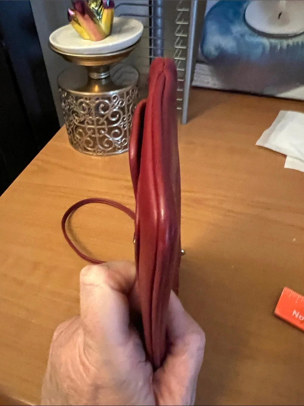 Coach Legacy Leather Wristlet in Burgundy NWOT